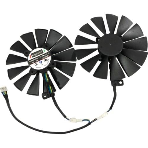1 Set FDC10M12S9-C Graphics Card Cooler Fan For ASUS CERBERUS GTX1070TI A8G GDDR5 Graphics Card Cooling As Replacement