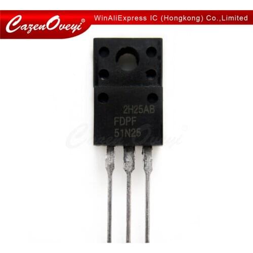 4pcs/lot 51N25 FDPF51N25 51A 250V MOS-N TO-220F In Stock