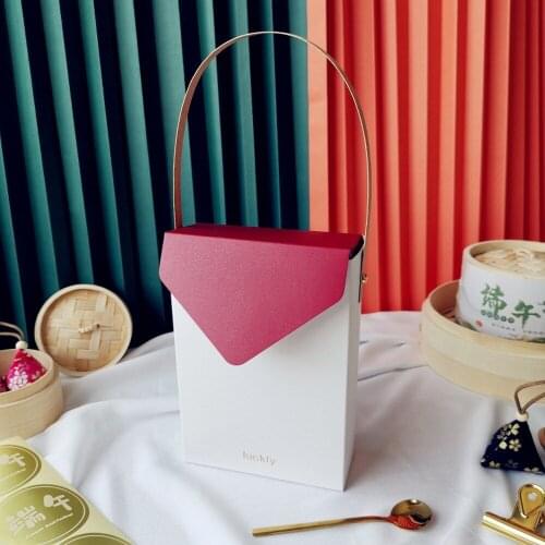 5pcs StoBag Cake Boxes Wedding Birthday Chocolate Gift Box Baking Bread Biscuit Candy Baby Shower Decoration Dessert Packaging