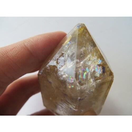 AAA Super Water Clear Quartz Crystal Specimens With Great Rainbows Reiki 103.8g