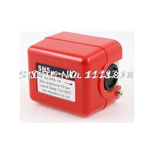 AC 250V 15A SPDT Plastic Case Water Flow Control Switch Red Shell