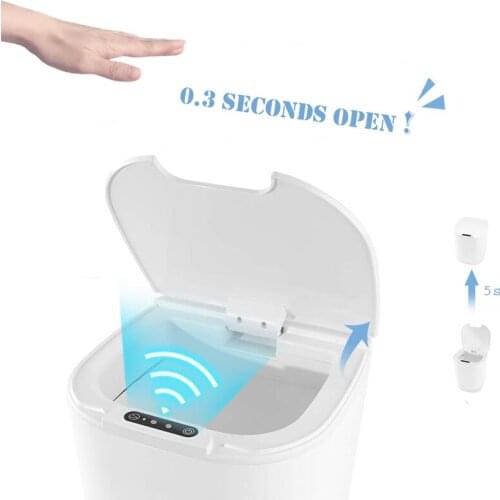 Automatic Waste Bin Recycling Trash Can Kitchen Household Items Bucket Garbage Bathroom Toilet Intelligent WC Office Accessories