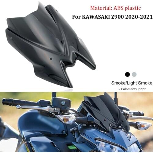 2020 Windscreen Motorcycle Windshield Viser Visor Wind Deflector with Bracket For z900 Z 900 Z900 Accessories Double Bubble