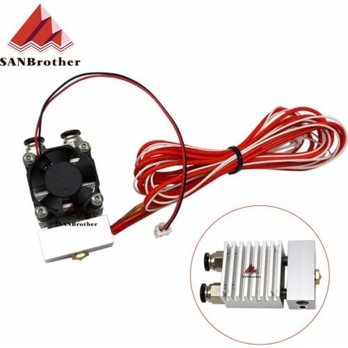 3D All-Metal/PTFE Cyclops 2 In 1 Out 12v/24v Extrusion Hot End Single Head Multi Color Extruder 0.4mm 1.75mm Newest