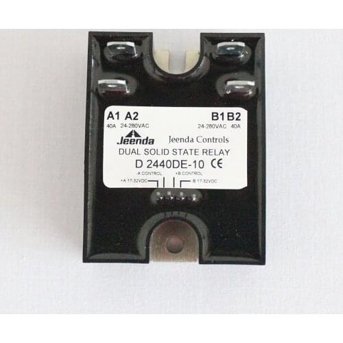 Holdwell Dual Solid State Relay SSR 17-32VDC Input 280VAC 40A Random Replace Crydom D2440DE-10