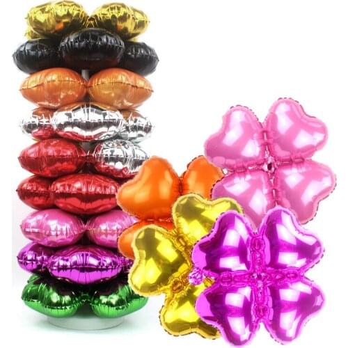 KAMMIZAD Four-leaf clover Aluminum balloons christmas decorations for home air balloon Wedding birthday party adult globo