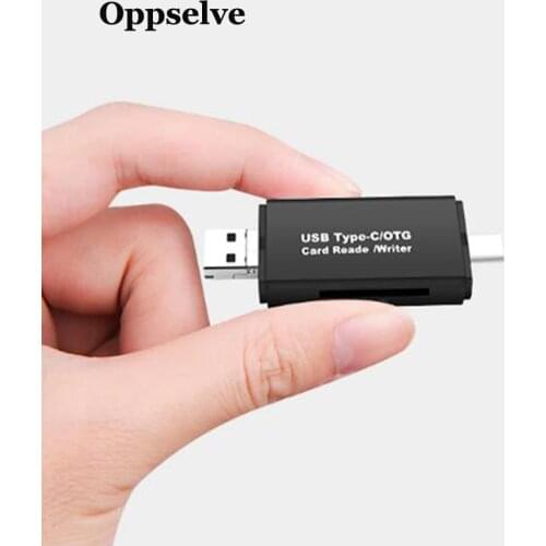 3 In 1 Type C & micro USB & USB OTG Card Reader High-speed USB 2.0 Universal OTG TF/SD for Android Computer Extension Headers