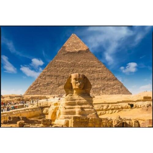 Famous Scenic Spots "The Pyramids - Egypt" 5D DIY Diamond Painting Square/round Diamond Embroidery Rhinestones Mosaic Picture