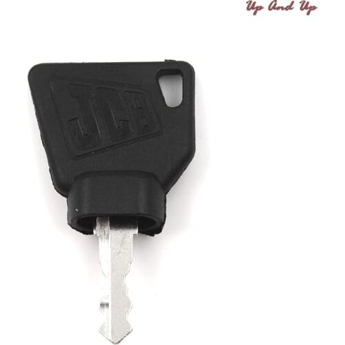 2Pcs Black JCB 3CX Parts Digger Plant Keys Equipment Ignition Stainless Steel Key For Switch Starter