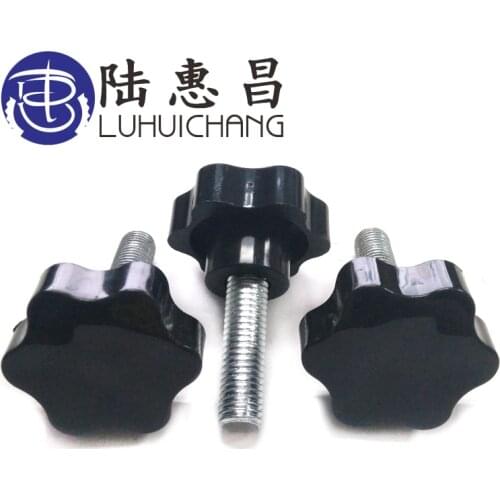 Luchang 10pcs M6 32# Thread Star Shaped Head Clamping Nuts Knob For Industry Equipment Plastic Head Clamping Screw on Knob Grip