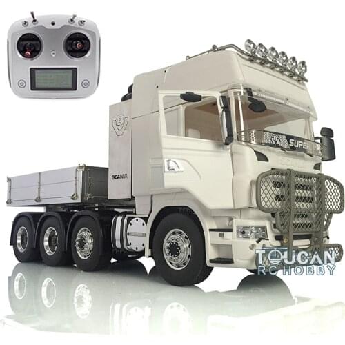 1/14 6*6 Metal LESU Sca Chassis Hercul Tractor Truck Radio Sound Hopper Car THZH0975-SMT3