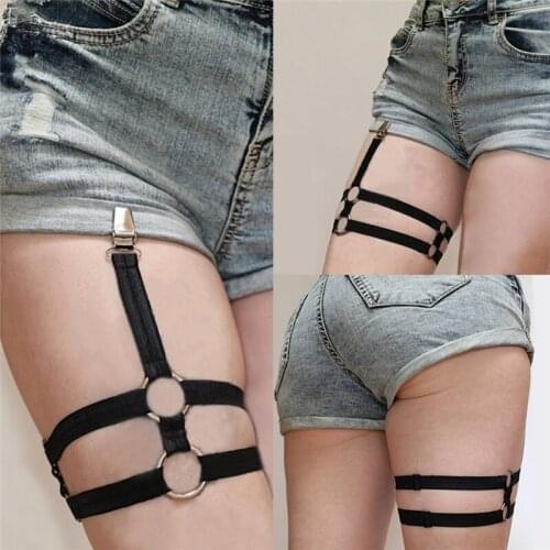 Fashion Women Gothic Garter Belt Elastic Band Body Bondage Leg Harness Suspenders for Stockings BDSM Sex Toys for Adults Women