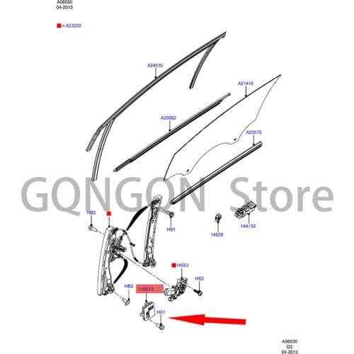 CAR Lifter Motor Front L/Rear R Module Left For dMo nd eoF oc us Door Lifter Motor Window Lifter Motor Front Door Lifter Motor
