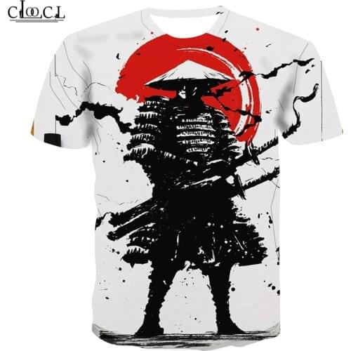 CLOOCL Summer Hipster Men 3D Full Printed T Shirt Japanese Samurai Harajuku Casual Unisex Short Sleeve Tee Tops