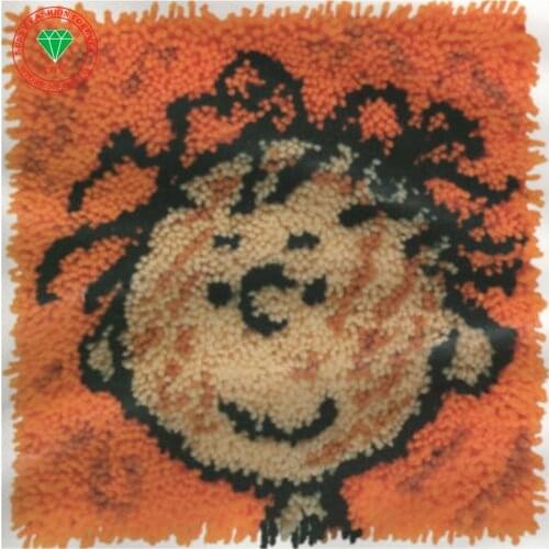 Boy Needlework Latch hook rug kits Cross-stitch carpet cushion Patchwork diy pillowcase embroidery thread Knitting Home Decor