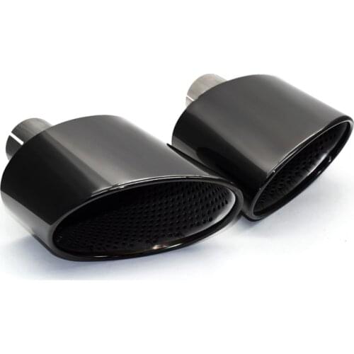1 pair exhaust tip for Audi A4 A5 A6 A7 up to RS4 RS5 RS6 RS7 muffler tip tailpipe for Audi stainless steel exhaust pipe