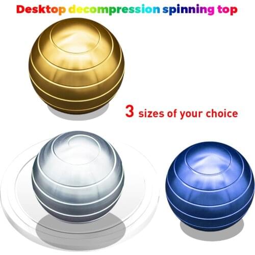 Z07 Desktop Decompression Ball For Adult Kids Relaxation Toys Finger Gyroscope Spinning Tops Metal Rotating Transfer Gyro