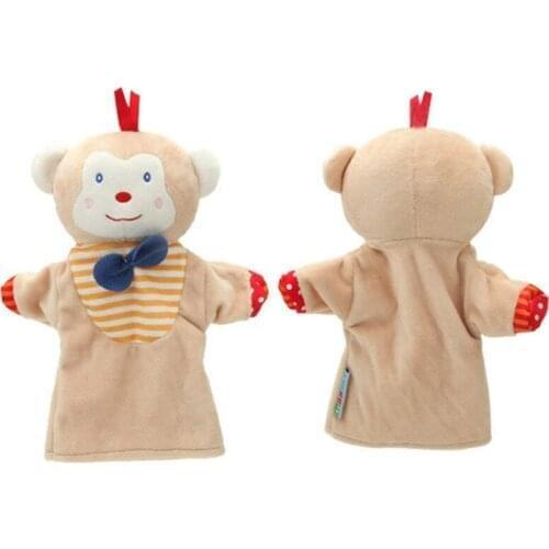 Newborn Baby Lovely Cartoon Animal Hand Puppets Doll Infant Baby Bedtime Stories Scene Prop Baby Appease Towel Multifunctional