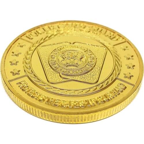 Happy Poker Coin Commemorative Lucky Divination Metal Souvenir Art