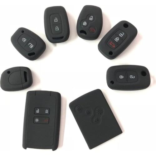 Silicone Car Key Cover For Renault Espace Twingo Clio ZOE Kwid SYMBIOZ ARKANA Duster EZ-PRO Lodgy Alpine A110