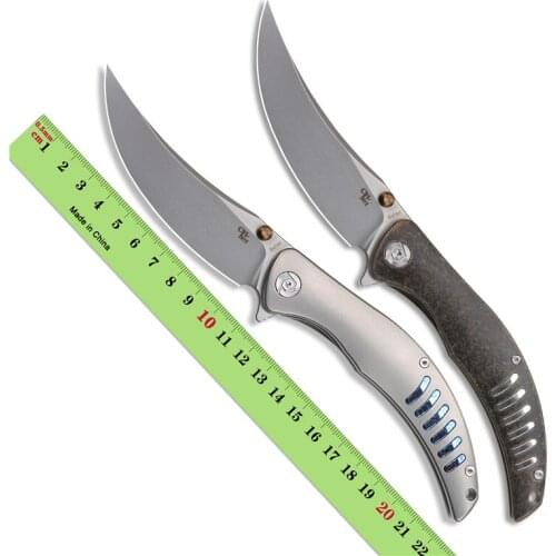 CH Sultan S35VN Steel Folding Knife Titanium alloy handle Tactics Camping Hunting Fishing trekking pocket fruit knives EDC ToolS