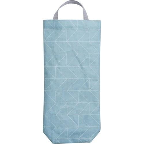 Oxford Cloth Grocery Bag Wall Mount Space Wear-Resistant Saving Oil-proof Hanging Garbage Storage Bag For Home Storage