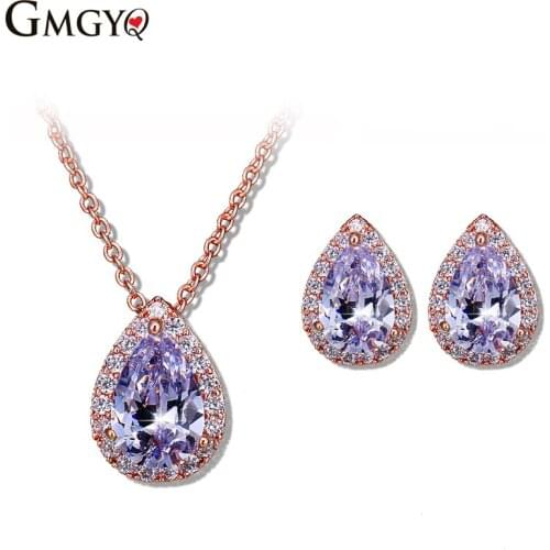 Nieuwe Ontwerp Luxe AAA Zirkoon Water Drop Vorm Ketting Hanger Voor Vrouwen Hoge Kwaliteit Party/Sieraden Bruiloft Free Shipping