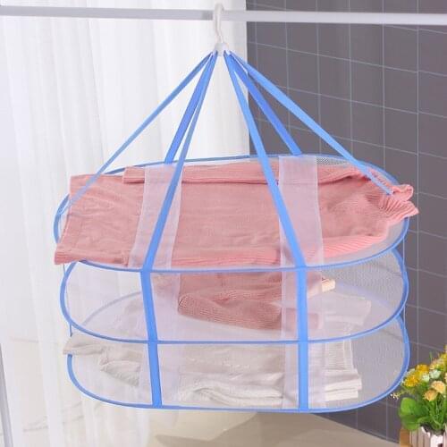 Clothes Drying Net Flat Drying Net Anti-Deformation Sweater Household Drying Basket Foldable Easy Dry Breathable Strong Durable