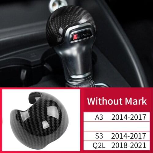 Car interior products carbon fiber Gear Shift Collars gear grip cover Car Accessories For Audi A3 A5 S3 Q2L A4L Q5L A6L