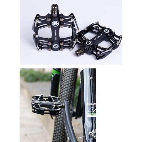 Mountain Bike Bicycle Pedals Non-Slip Cycling Ultralight Aluminium Alloy Pedals Bicicleta Pedals Flat For Wheel Up