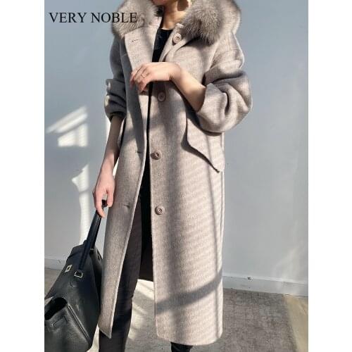 Женские пальто с мехом VERY NOBLE China At AliExpress