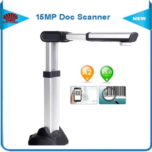 S1500A2U3 High Speed Portable Document Scanner with 15MP HD Camera A2 Size Scanning 180 languages OCR Support USB3.0 High Speed