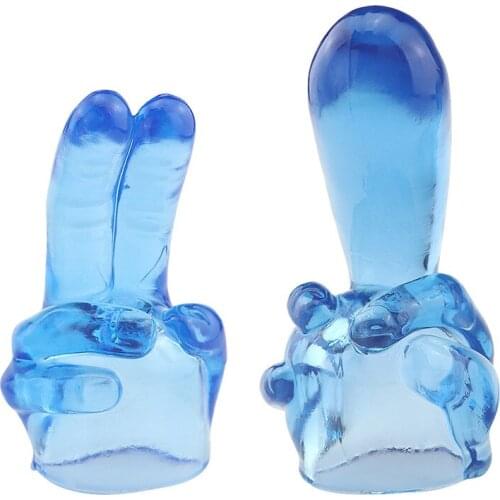 Adult supplies double finger female AV stick special hoods Finger AV wigs TPE