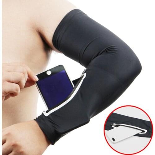 Protective Arms Sleeve Running Bag Hands Uv Protection Anti-Sun Sleeves Long Riding Summer Ice Silk Sunscreen Glove Sports Pouch