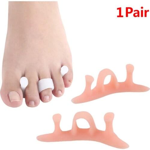 1pair Toe Separators Corrector Toe Spacers Bunion Relief To Bunion Hallux Valgus 2colors Bunion Elastic Corrector Straighteners