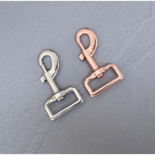 50 Pcs 30mm Metal Snap Hook Bag Buckle Key Ring Lobster Clasps Swivel Trigger Clips Snap Buckles Hooks for Bags DIY Connection