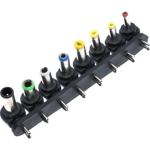 8Pcs/Set Universal DC Power Charger Supply Adapter Jack Plug Connector for Laptop PC DC Plugs for AC Adapter