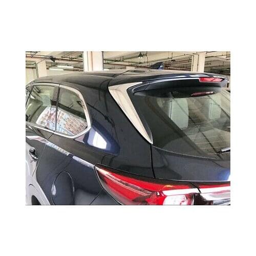 ABS Car Accessories Chrome Rear Window Sill Trim 2pcs For Mazda CX-9 2017-2020