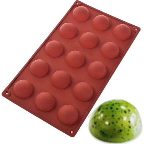 Non-Stick 24 Cavity Mini Half Sphere Silicone Mold Ice Tray Baking Pan Moulds Baking Truffle Dessert Cake Decorating Tools