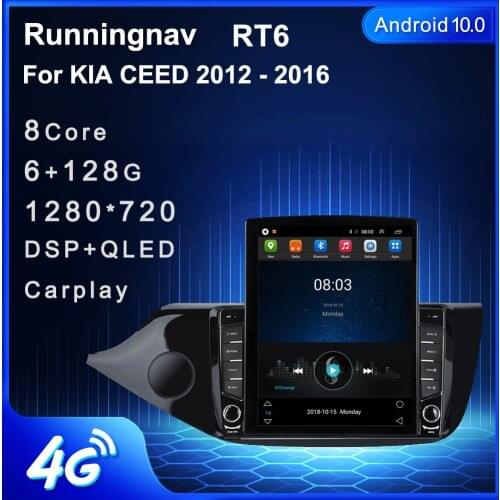 9.7" Android 10.1 For KIA CEED 2012 - 2016 Tesla Type Car Radio Multimedia Video Player Navigation GPS RDS no dvd