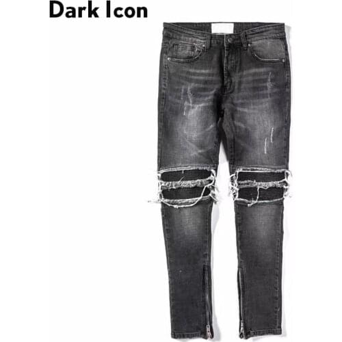 Мужские зауженные джинсы Dark Icon China At AliExpress