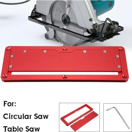 Electric Circular Saw Flip Cover Plate Adjustable Aluminium Surface Embedded Insert Plate For Table Saw