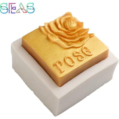 Rose Flower DIY Soap Molds Express Love Resin Molds Silicone Creativity Cake Mold 3D Hand Kitchen Tools Pastry and Bakery Tools