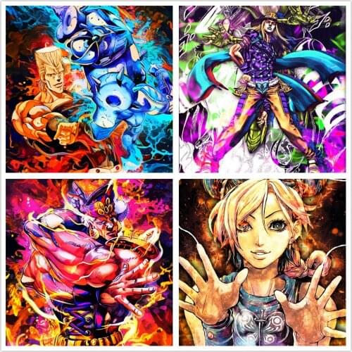 Canvas Poster HD Printed Painting JoJos Bizarre Adventure Japan Anime Pictures Modular For Living Room Home Decoration Wall Art