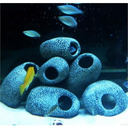 Stone Cave Aquarium Fish Tank Pond Ornament Decoration Shrimp Breeding Rock Cave Decoration