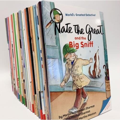 27 Books Nate the great Childrens English Picture Book English Learning Case Detective Story Educational Toy English StoryBook