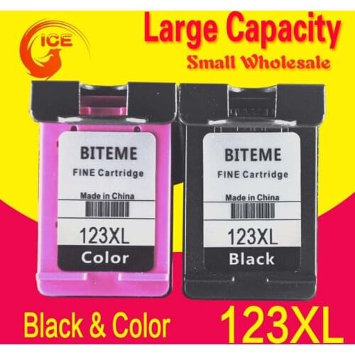 For HP Deskjet 2130 Cartridge Compatible AiO Russian Printer Картридж 123 Black Color Combo Pack