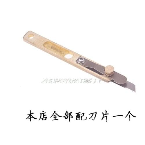 Leather positioning cutter, brass trimming knife, belt divider, belt leather knife