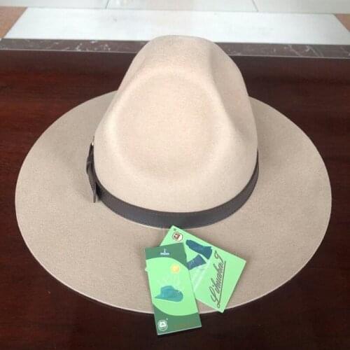 LIHUA Brand 100% Wool Bowler Hat 9cm Brim United States Marine Corps Limited Edition Instructor Hat Hard hats for men and women