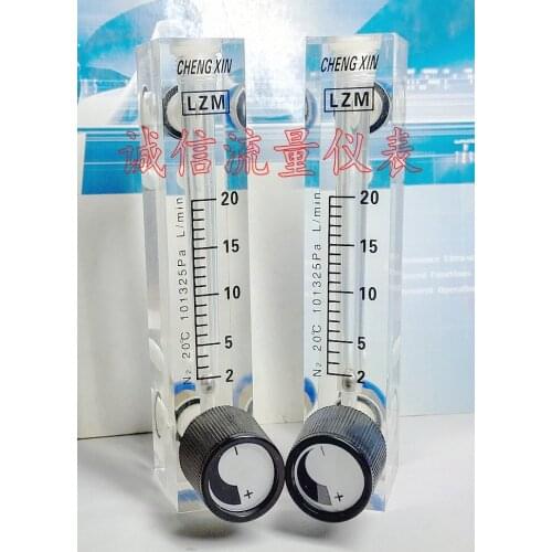 LZM-6T adjustable N2 nitrogen flowmeter Gas 2-20L/min liter/min air flowmeter